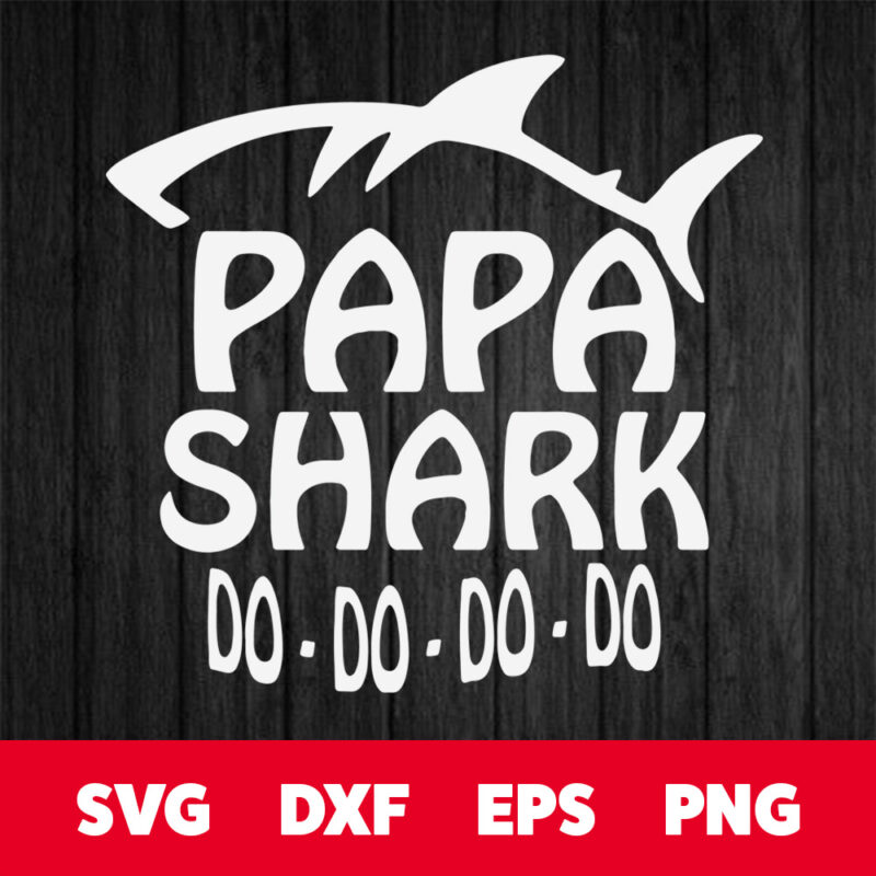 papa shark svg fathers day svg