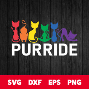 pride cat colorful lgbt purride svg gay pride purride svg 1