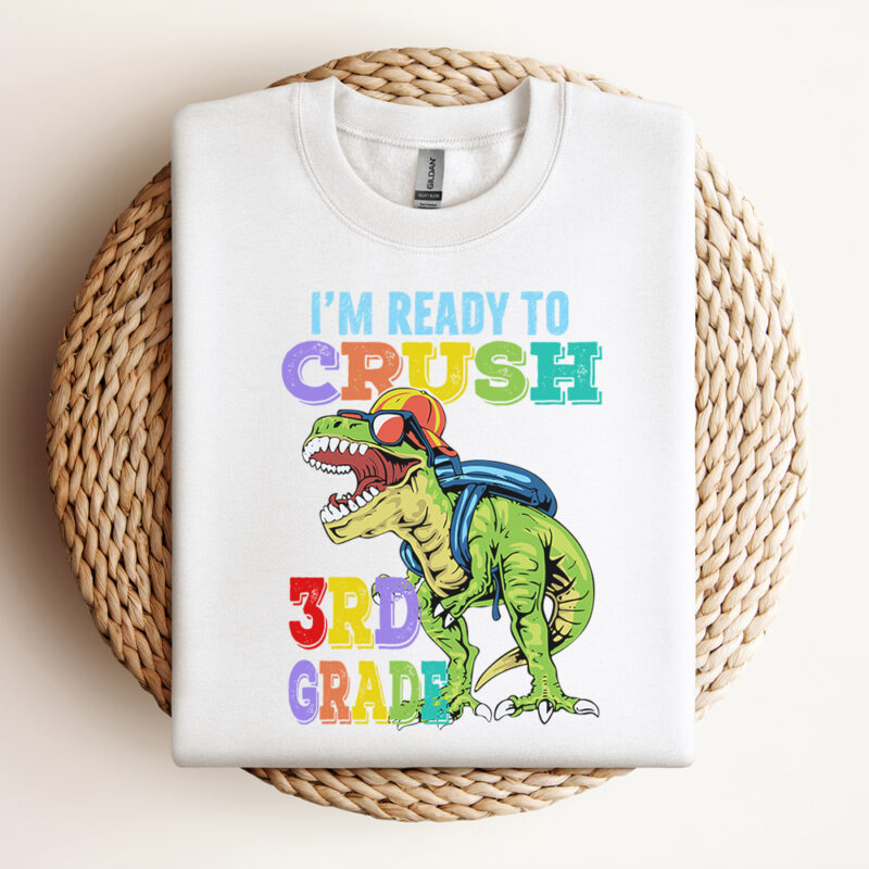 ready to crush 3rd grade svg dinosaur back to school svg 2