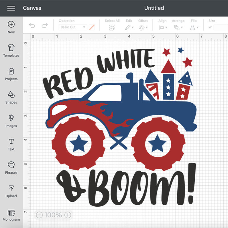 red white and boom svg patriotic monster truck svg 4th of july svg 1