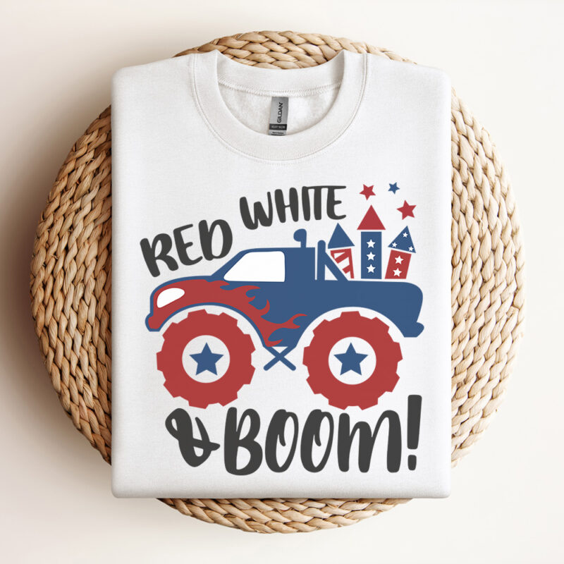 red white and boom svg patriotic monster truck svg 4th of july svg 2