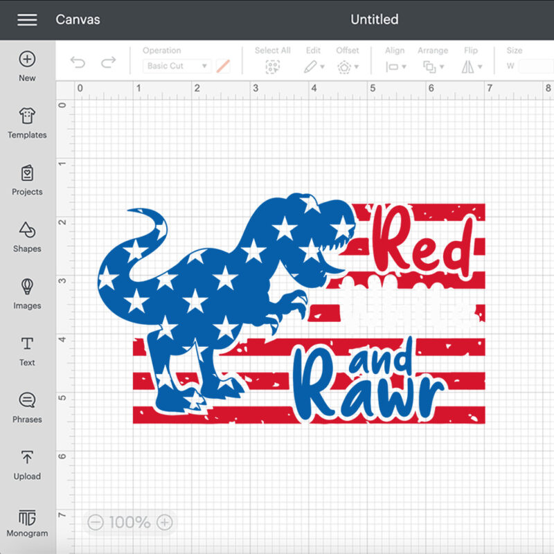 red white rawr svg 4th of july svg independence day svg 1