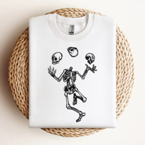 skeleton juggling skulls svg halloween svg 2