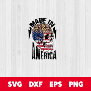 skull made in america png sublimation 4th of july png sublimation