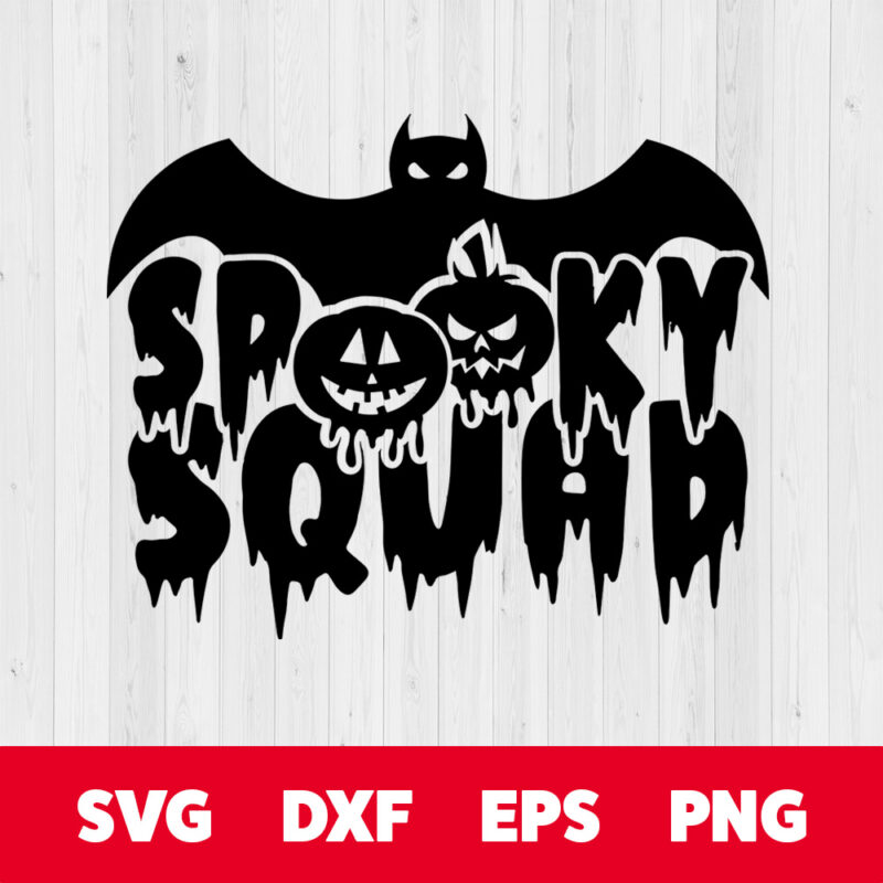 spooky squad svg halloween t shirt svg design for cricut