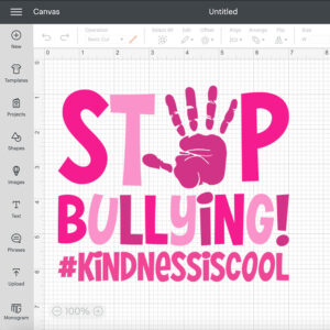 stop bullying svg pink shirt day t shirt design svg cut files cricut sublimation 1