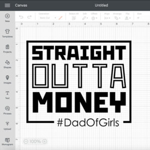 straight outta money dad of girls svg fathers day svg 1