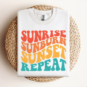 sunrise sunset sunburn repeat svg retro wavy t shirt design svg cut files 2