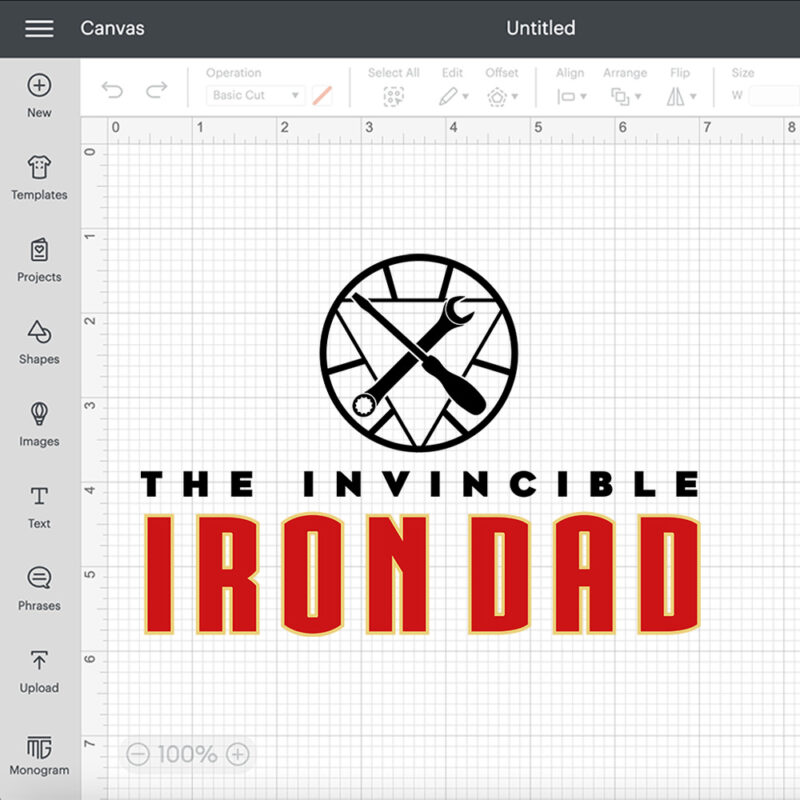 the invincible iron dad svg fathers day svg design files 1