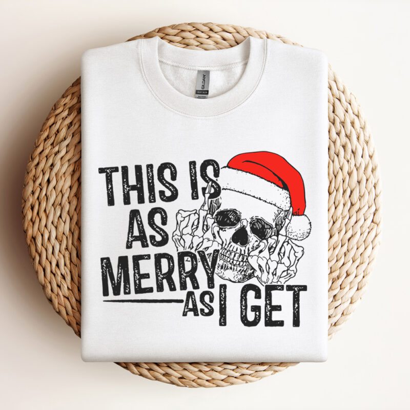 this is as merry as i get svg christmas skull svg 2