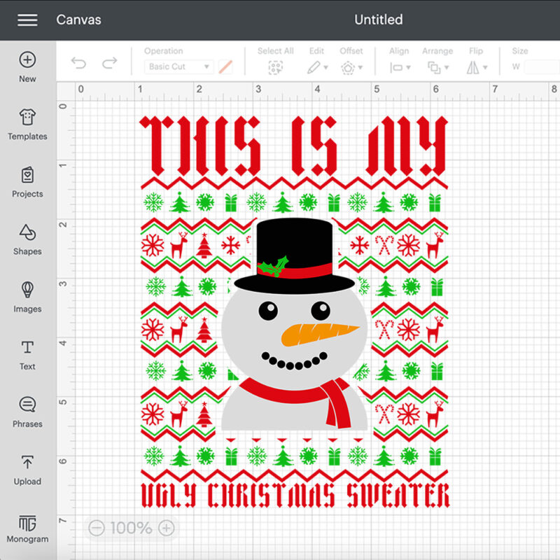 this is my ugly christmas sweater svg funny christmas quote design svg 1