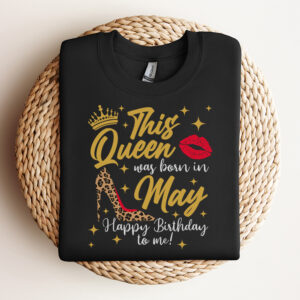 this queen was born in may svg may birthday queen tshirt design 2