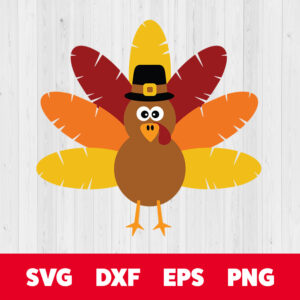 turkey pilgrim hat svg thanksgiving svg