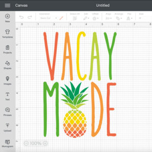 vacay mode svg summer colorful pineapple svg 1
