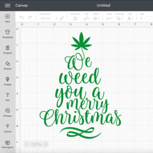 we weed you a merry christmas svg funny christmas quote svg cut files 1