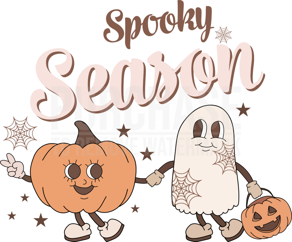 Ghost Spooky Season Svg, Ghost Svg, Pumpkin Spooky Season Svg