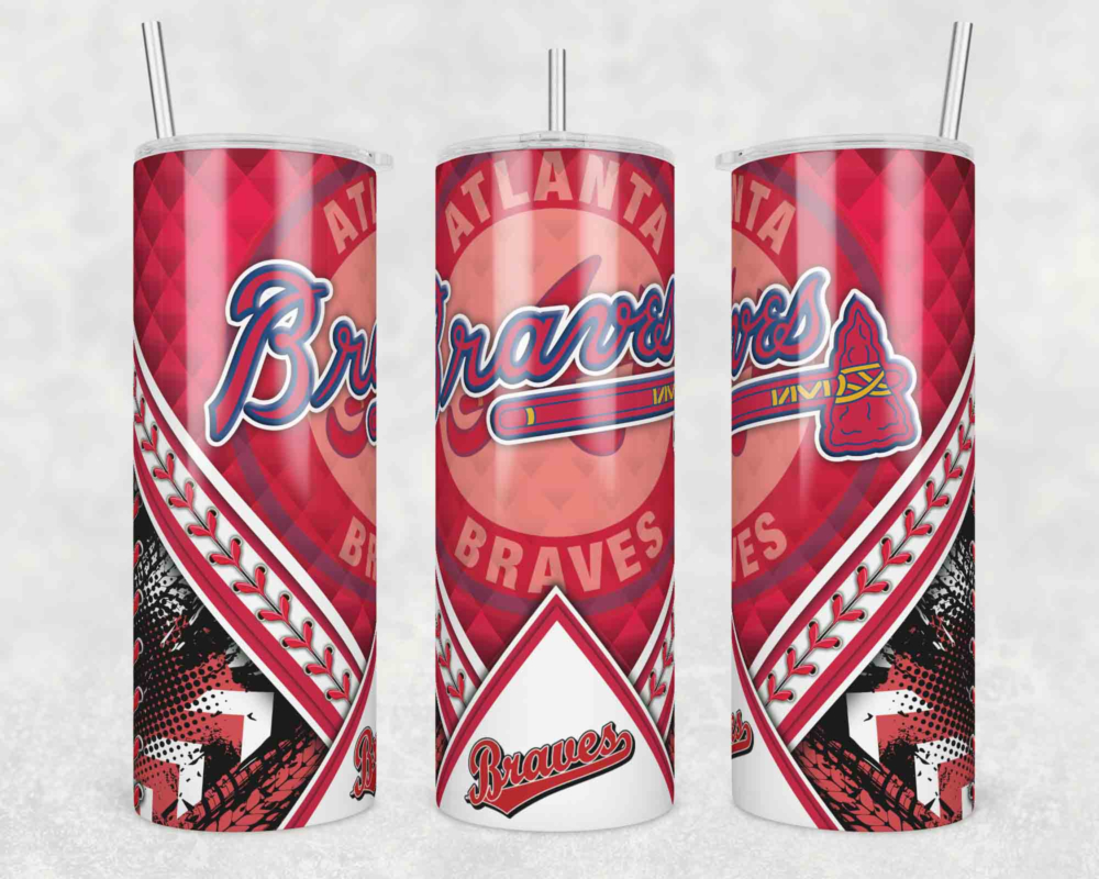 Logo Brands 503-S20T-1: Atlanta Braves 20oz Gameday Stainless Tumbler