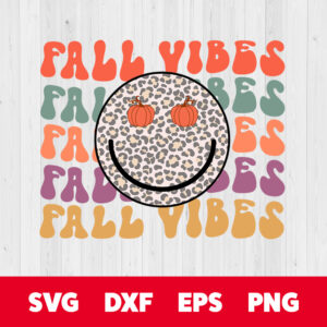 fall vibes fall face png sublimation 1