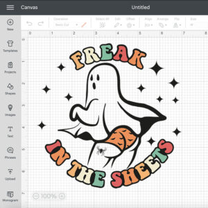 ghost freak in the sheets svg cute ghost svg 1