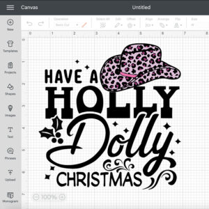 have a holly dolly christmas svg christmas cowboy hat svg 1
