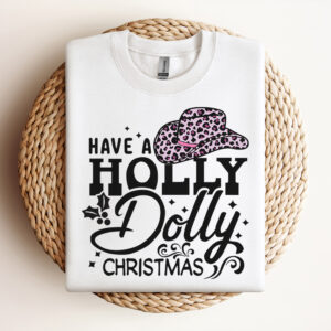 have a holly dolly christmas svg christmas cowboy hat svg 2