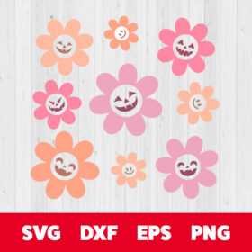 horror sunflower smiley svg png sunflower smiley svg gift for halloween svg