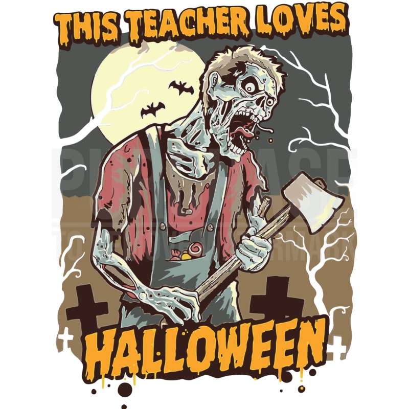 This Teacher Loves Halloween Teaching Teach Funny Zombie SVG
