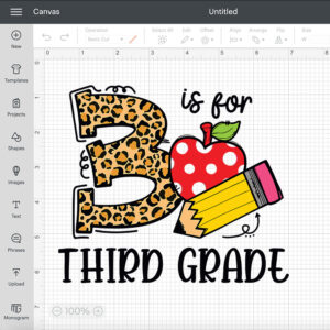 back to school 3 is for third grade first day of school svg 1