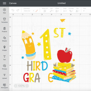 back to school my first day of 3rd grade funny colorful svg 1