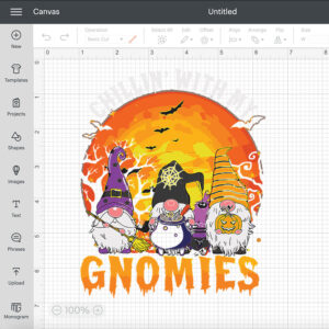 chillin with my gnomies witch pumpkin halloween costume svg 1