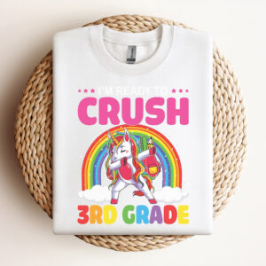 crush 3rd grade dabbing unicorn back to school girls student svg 2