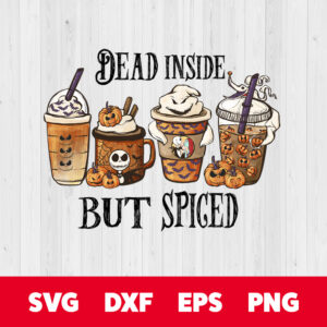 dead insde but spiced png halloween coffee png