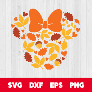 fall leaves mouse head svg fall mouse head svg
