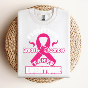 fighting breast cancer takes everyone cancer awareness svg 2