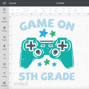 gaming game on 5th grade fifth first day school gamer svg 1
