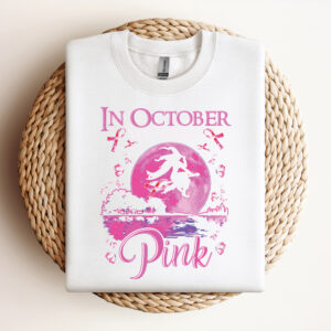 in october we wear pink witch breast cancer awareness svg 2