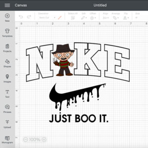 nike just boo it x baby freddy svg horror character svg 1