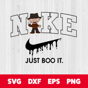 nike just boo it x baby freddy svg horror character svg