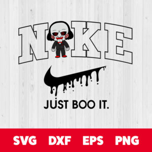 nike just boo it x baby jigsaw svg horror character svg