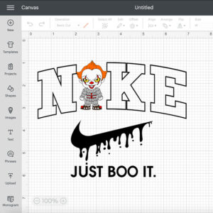 nike just boo it x baby pennywise svg horror character svg 1