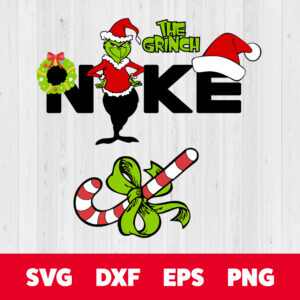 the grinch x nike svg merry christmas svg