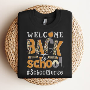 welcome back to school nurse first day of school leopard svg 2
