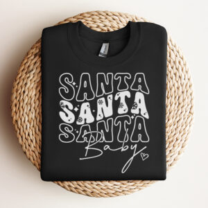 santa baby svg cute t shirt retro color design for the newborn svg png 2