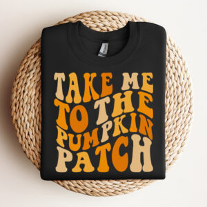 take me to the pumpkin patch svg thanksgiving harvest t shirt wavy design 2