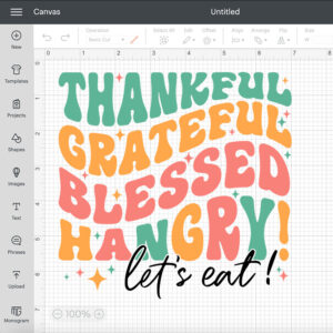 thankful grateful blessed hangry lets eat svg thanksgiving t shirt wavy design 1