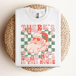 theres some hos in this house svg santa claus t shirt color retro design svg 2