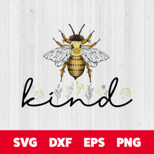 Bee Kind PNG Instant Download 1