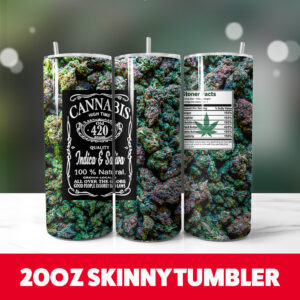 Cannnanis Jar Tumbler Wrap 20oz Skinny Tumbler
