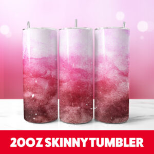 Hot Pink Gradient Tumbler Wrap 20oz Skinny Tumbler