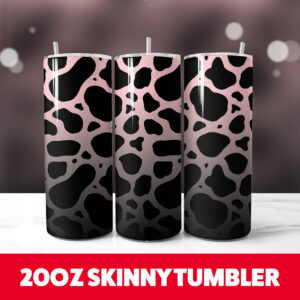 Pink Leopard Tumbler Wrap 20oz Skinny Tumbler